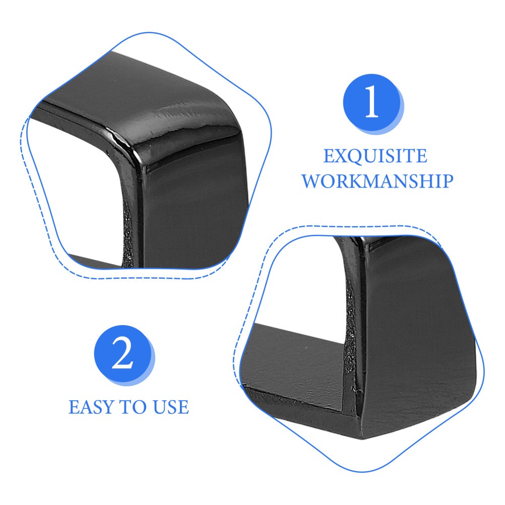 2Pcs Durable Zinc Alloy Belt Loop Keepers for Sewing Dark Grey Metal Buckles