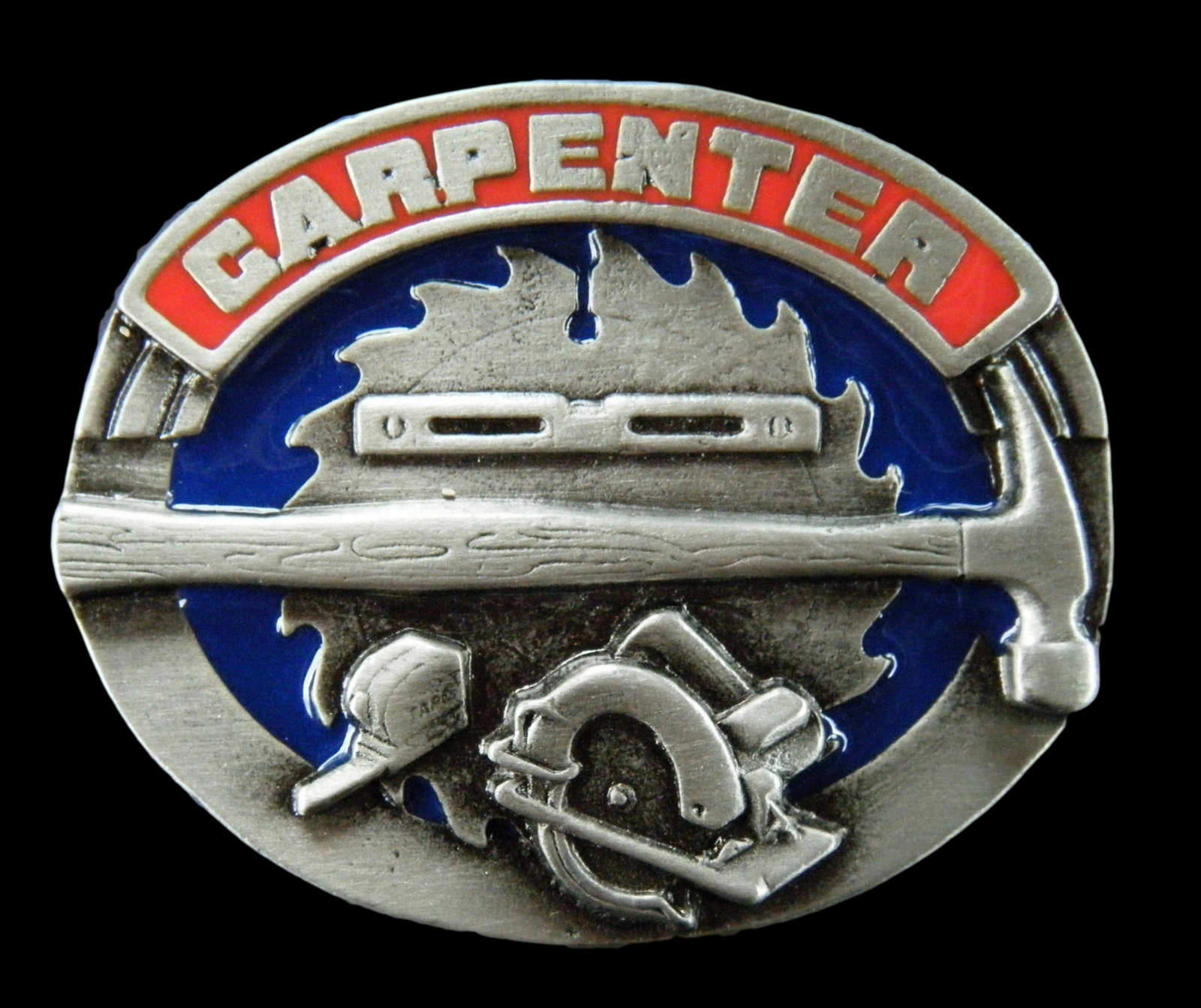 BOUCLE DE CEINTURE CARPENTER CIRCULAR HANDSAW HAMMER TOOL METAL BELT BUCKLE