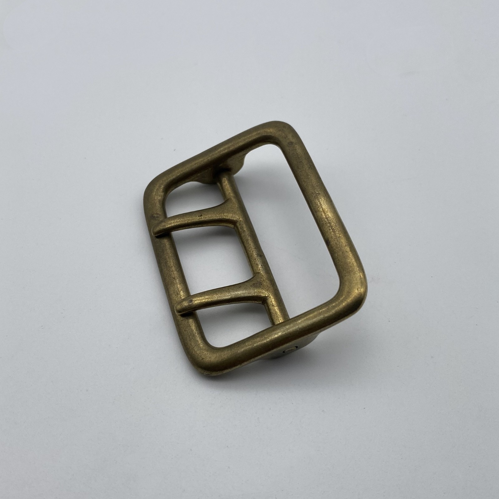 45mm Brass Double Prong Buckle Sam Browne Buckle Large Strap Fastener Buckle