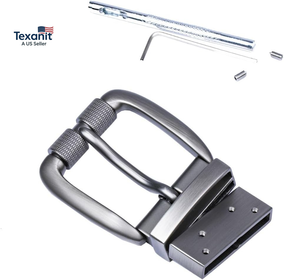 1.5&Prime;(40Mm) Belt Buckle Men&rsquo;S Reversible Replacement Single Prong Buckle Roller C
