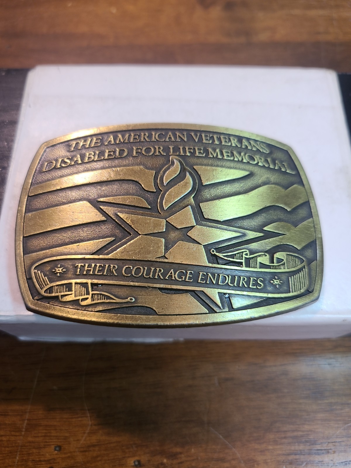The American Veterans Disabled For Life Memorial 2006 Belt Buckle – 0369