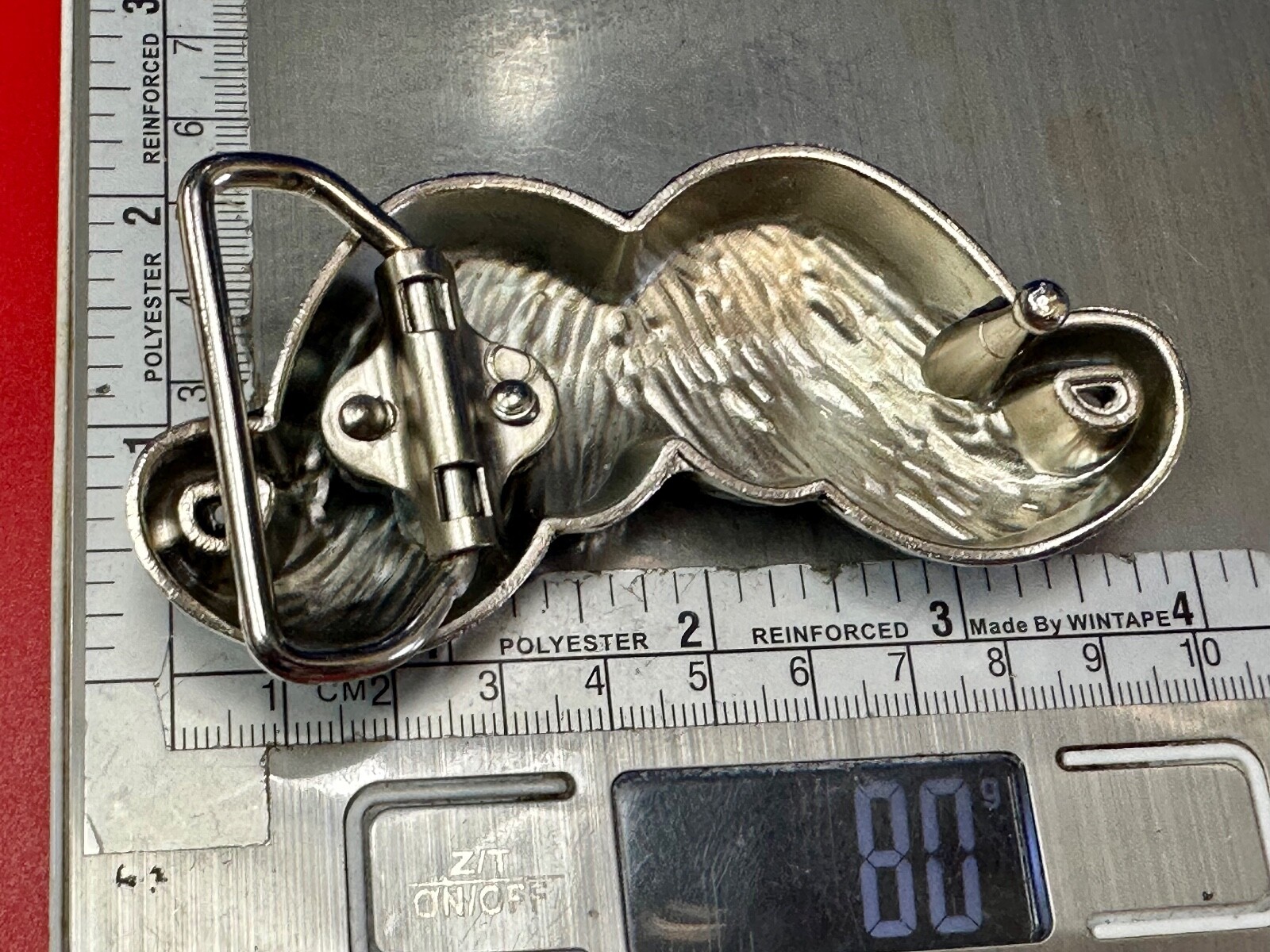 Mustache Novelty Psychobilly Rockabilly Biker Punk Heavy Figural Belt Buckle