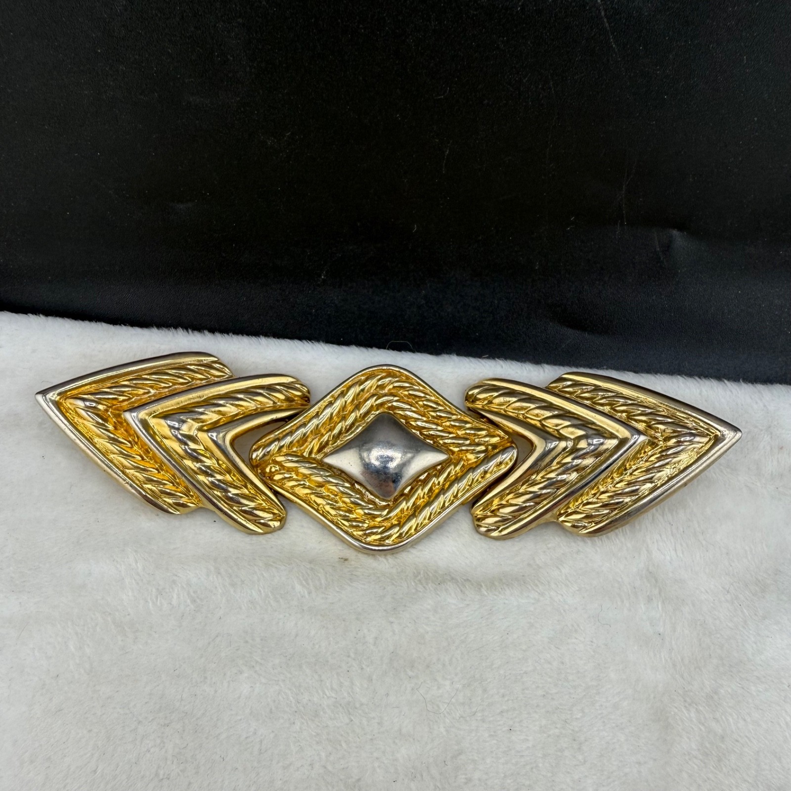 Vintage Revcor Belt Buckle Gold Tone Western