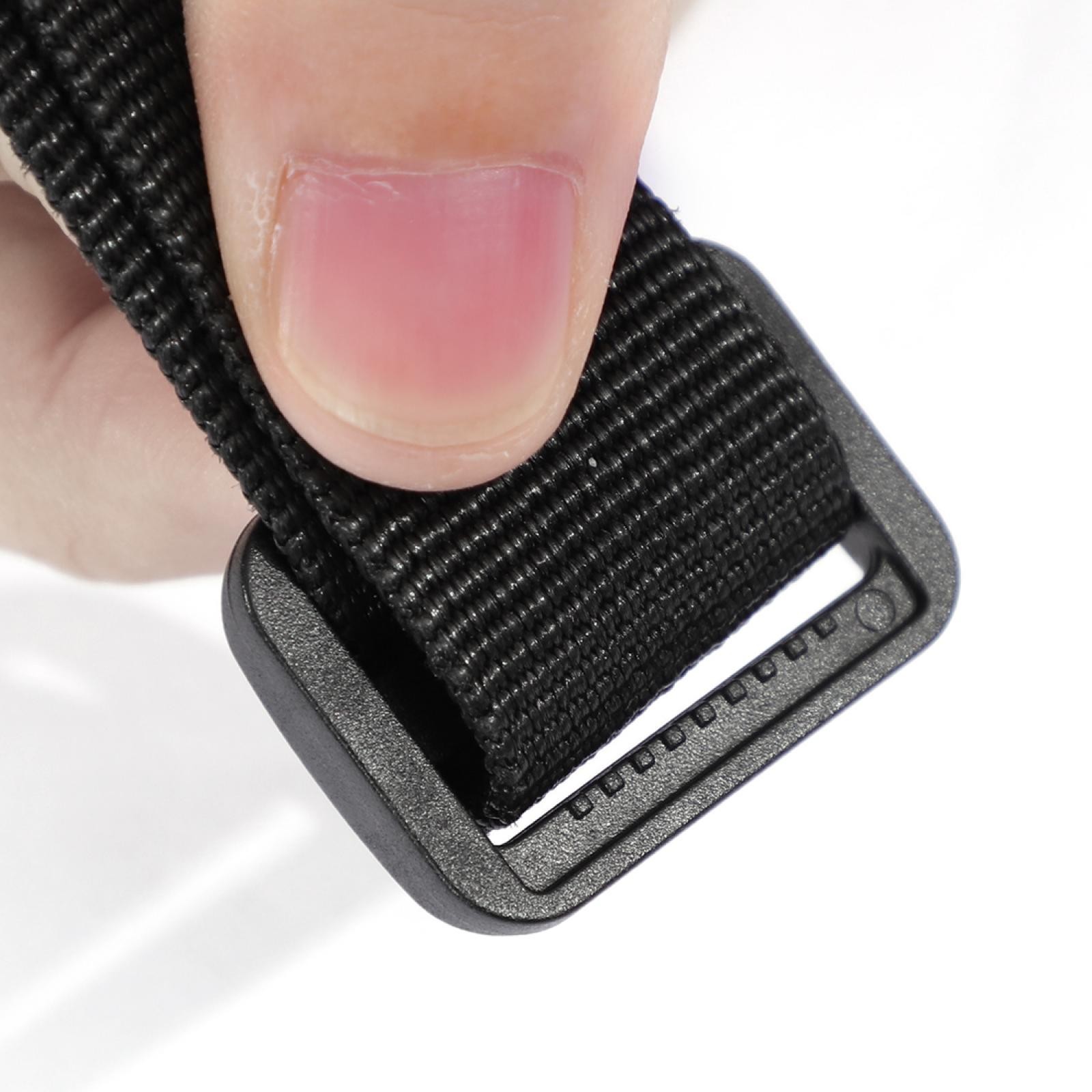 Travel Plastic Adjustable Backpack Glide Buckle Black 25mm Strap Width 8pcs