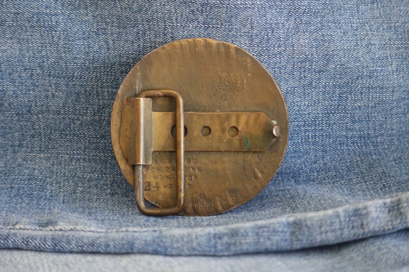 Coca Cola Belt Buckle vtg brass woman soda fountain Atlanta Ga 70&rsquo;s round soda