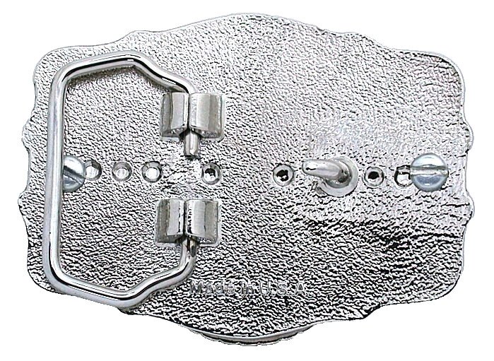Lapis 40×30 Oval Cab Silver Color 2 1/2 x 1 4/5 Inch Belt Buckle EPBB170/61125