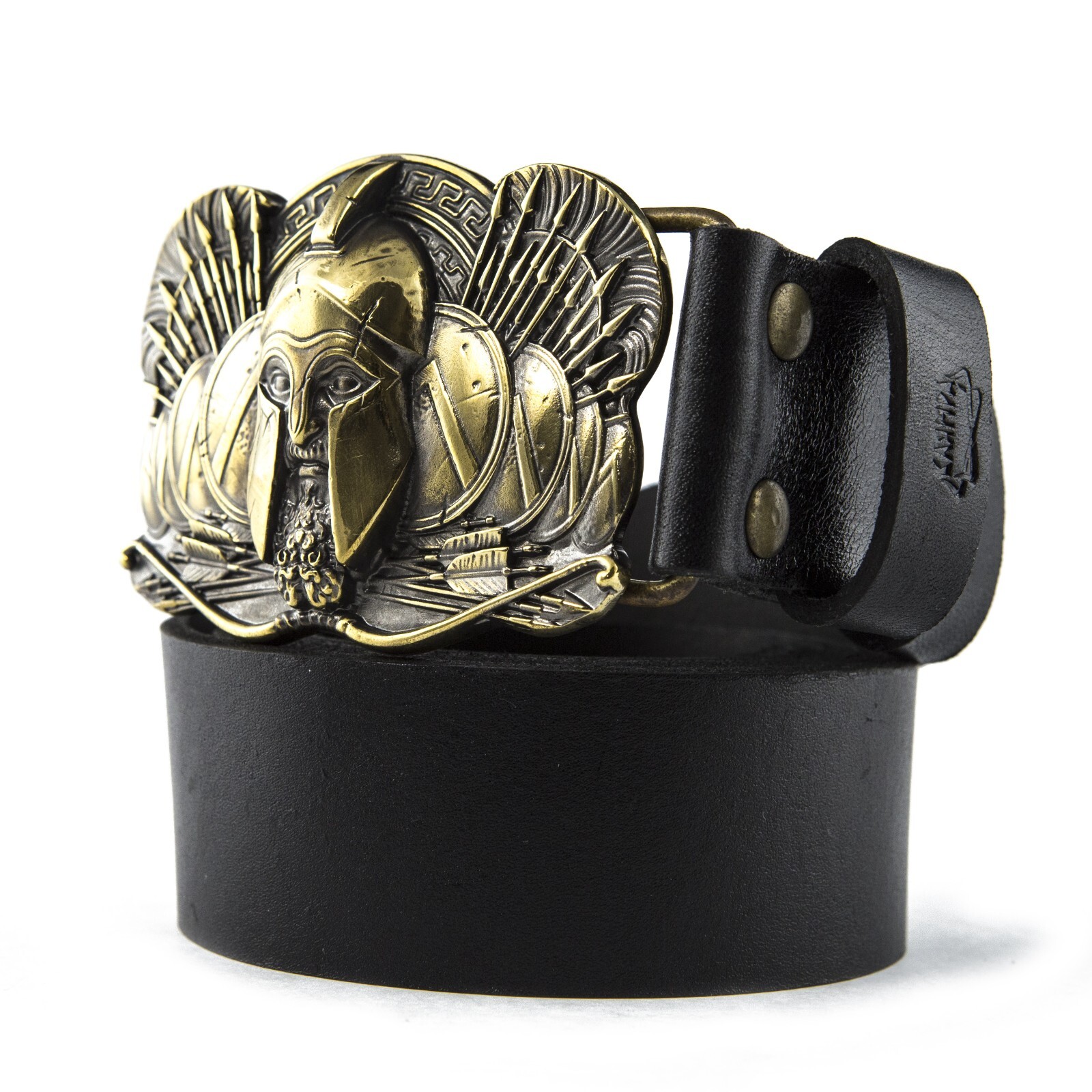 Belt buckle Spartan, Ancient Greece warrior military brass belt buckle