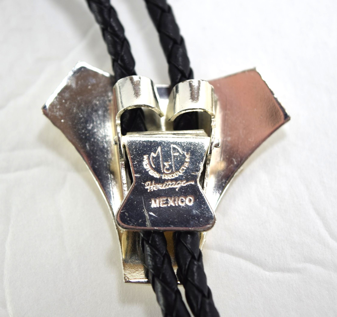 M&F Western Products Heritage Mexico Silver and Gold Tone Metal Bolo Tie