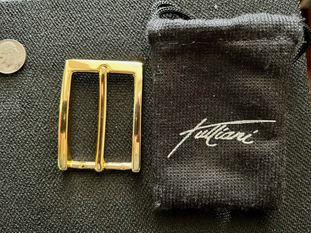 Tulliani Gold Tone Belt Buckle – NEW in Pouch
