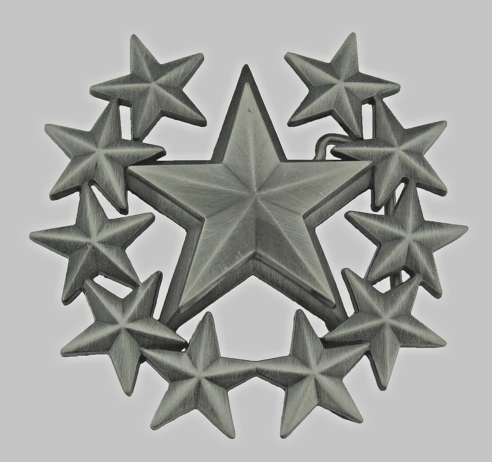 New Star Belt Buckle Cowboy Style Antique Gray Metal Western Rodeo Men Women