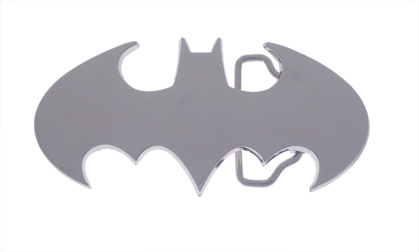 Batman belt buckle Halloween Costume DIE CUT SILVER CHROME ORIGINAL Comics Men