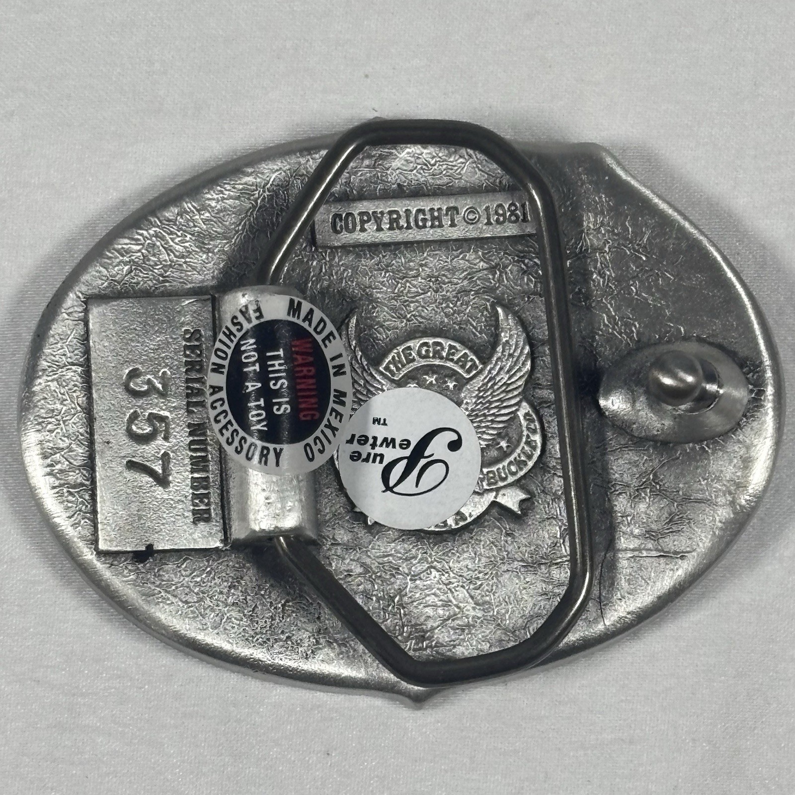 Vintage Dazzle Em With Brilliance or Baffle Em With Bullshit Belt Buckle
