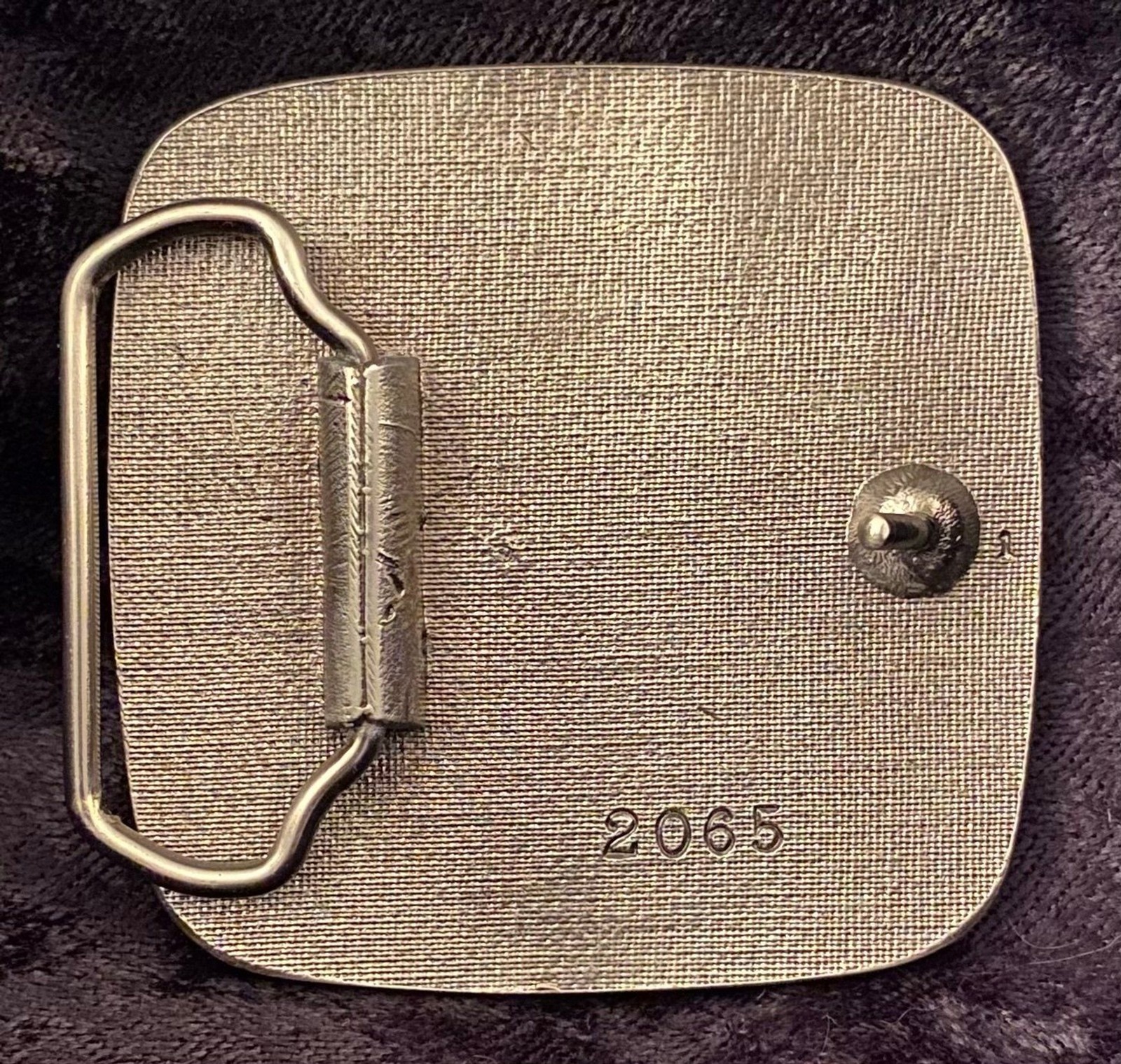 Vtg 80’s Pewter & Enamel Belt Buckle Eagle US Mail Collectable Buckle