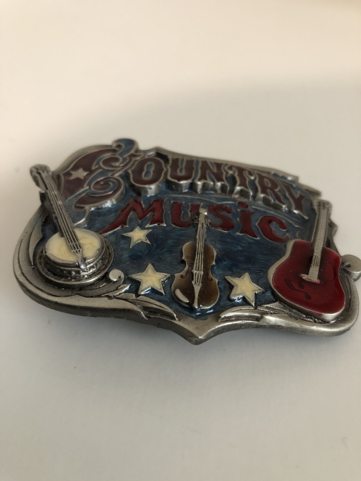 Country Music Nashville Guitar Banjo The Great American Buckle Co. Belt USA