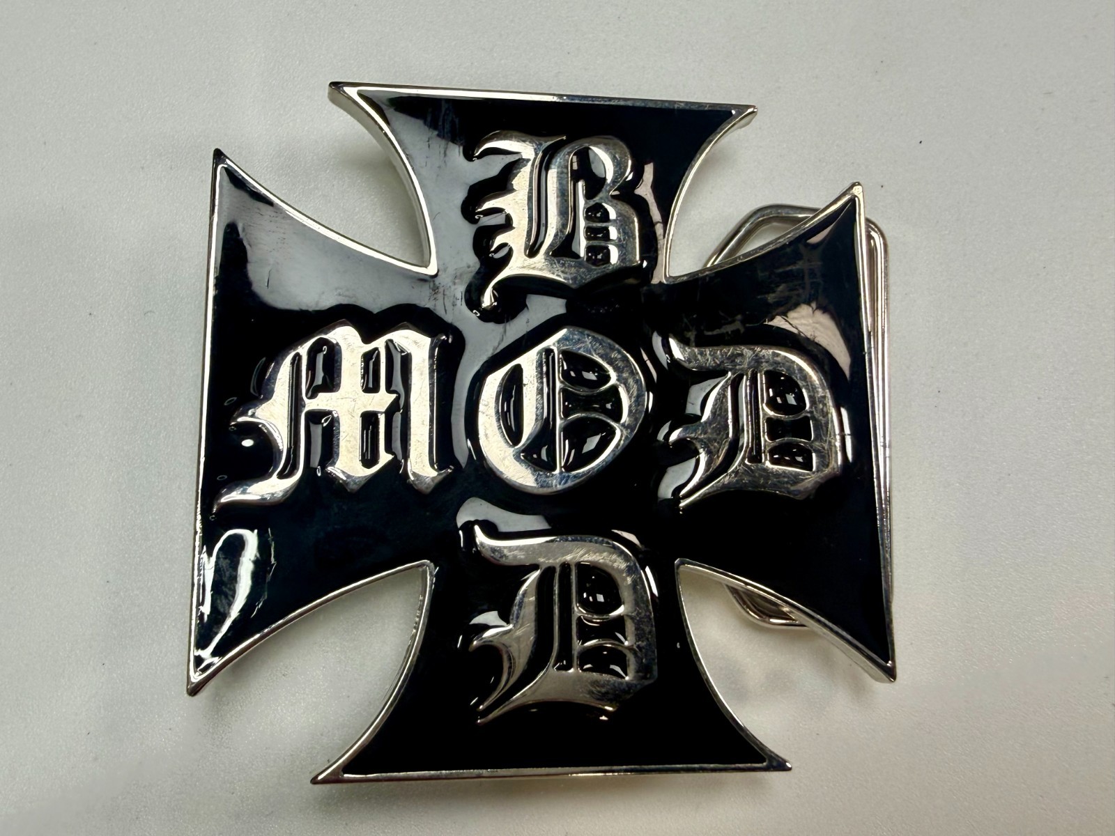 BOD MOD Maltese Iron Cross Religious Gothic Punk Vibe Belt Buckle