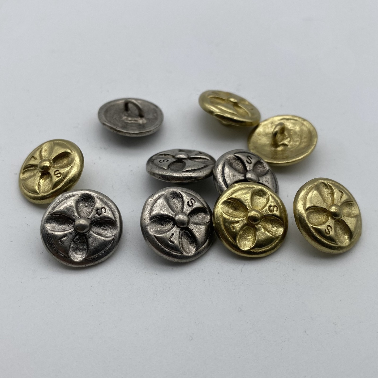 Cross Design Sewing Button,Clothing Shank Button,Brass Sewing Button lot