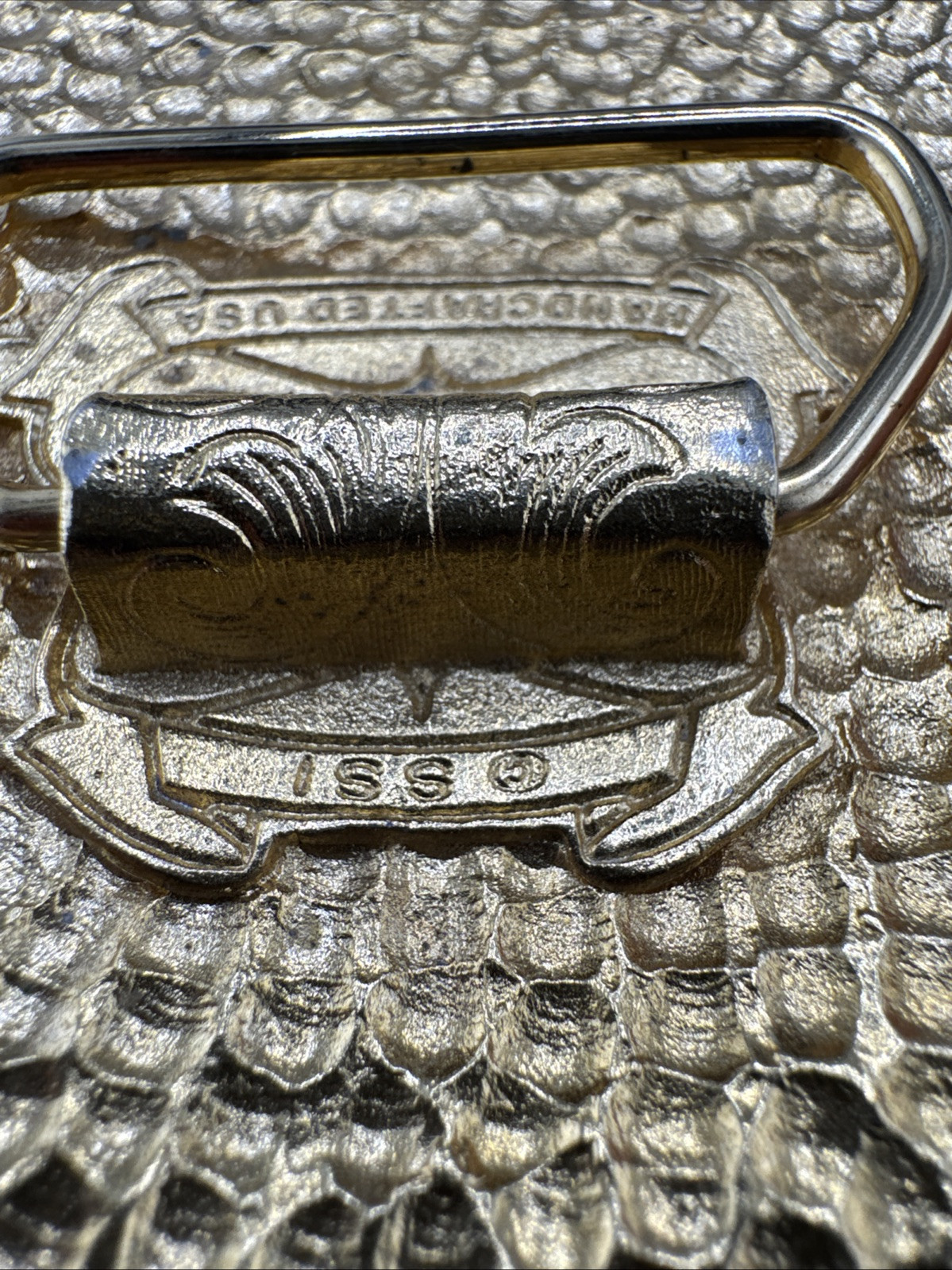 Vintage 1998 Handcrafted USA Albuquerque Handicapped Belt Buckle
