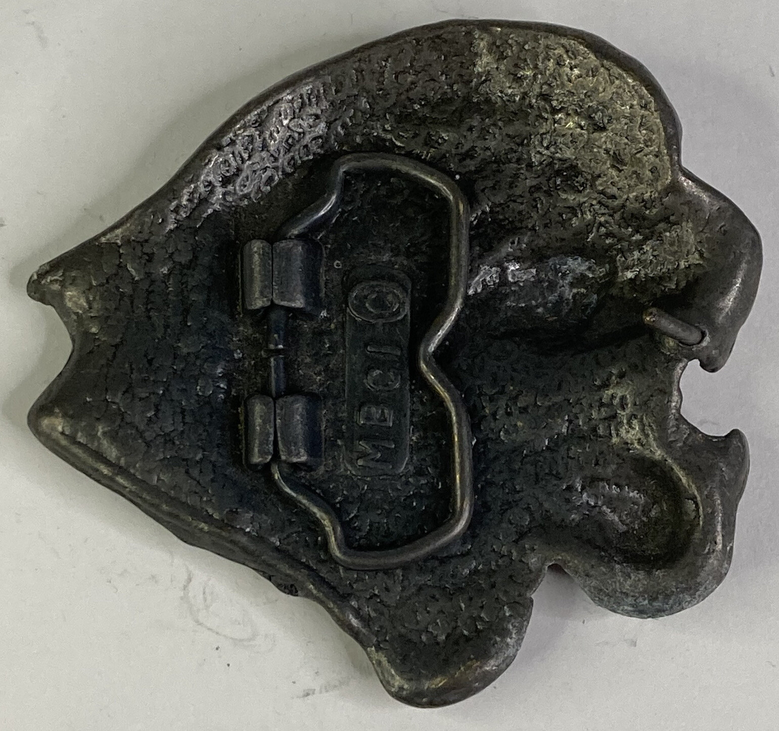Vintage 1970’s MBCI Mountain Lion’s Head Brasstone Belt Buckle