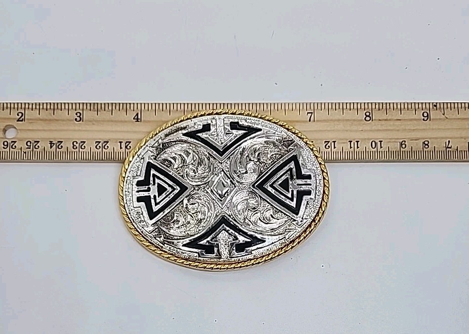 Vintage Belt Buckle, NATIVE AMERICAN SOUTHWESTERN Ivan Taiwan