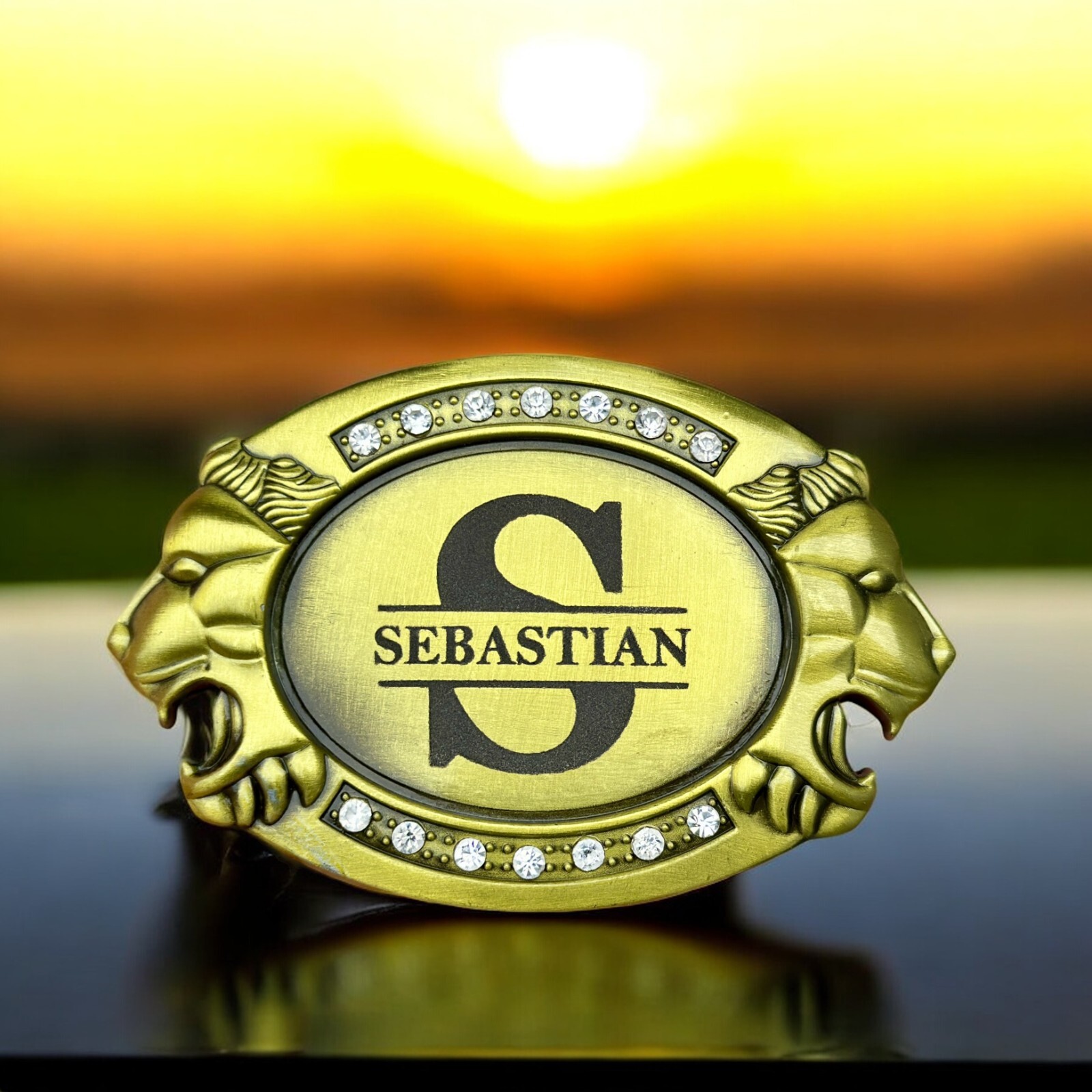 Engraved Belt Buckle Custom Personalized Monogramed Western Buckle For 1.5&Prime; Belt