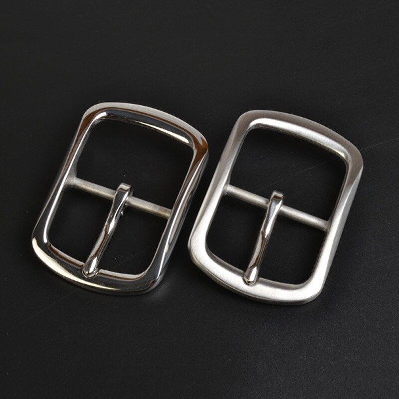 1pc 40mm (1.5&Prime;) Heavy Duty Stainless Steel Single Prong Buckle For Belt Rectangular