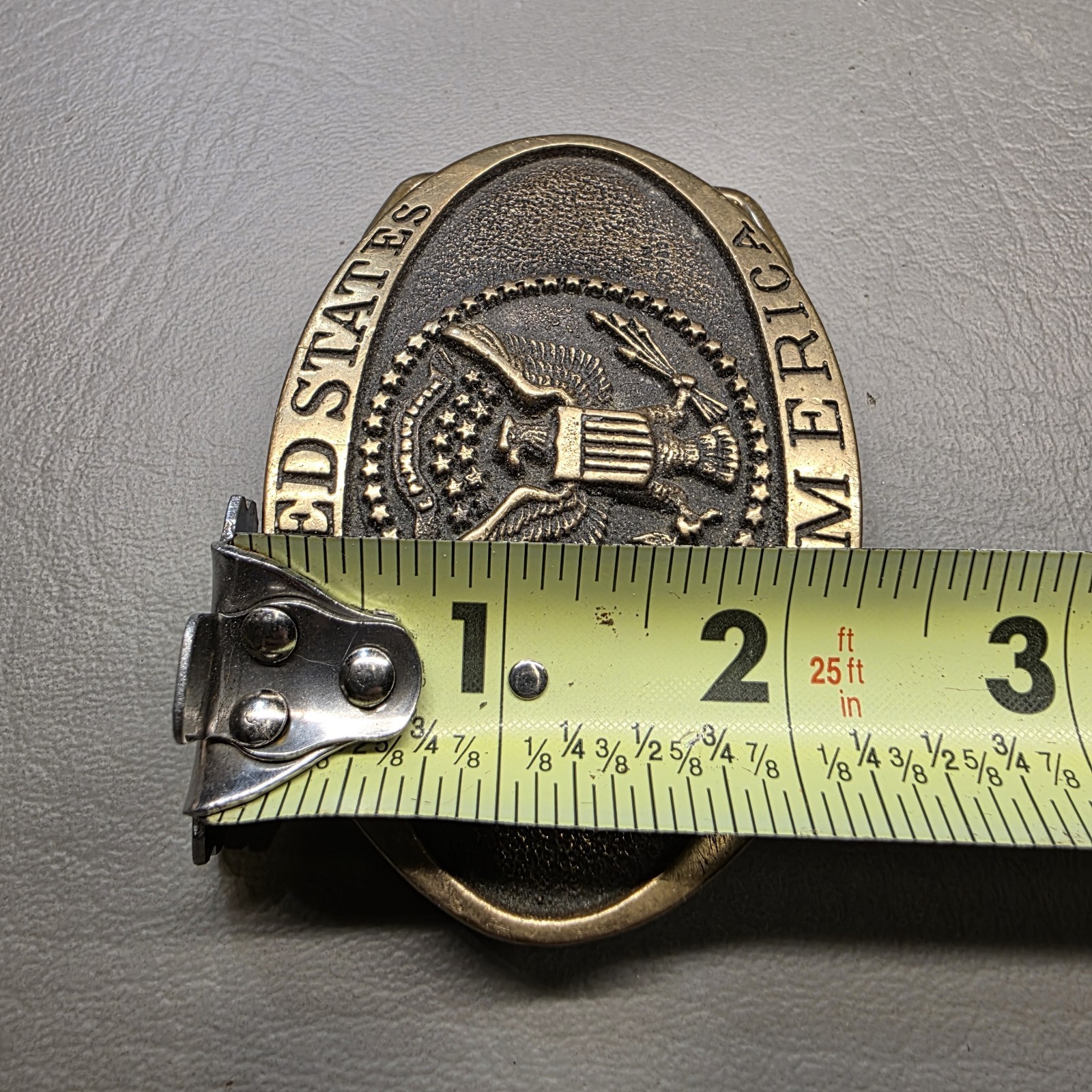 Heritage Mint United States of America Eagle Seal Solid Brass Belt Buckle 5401