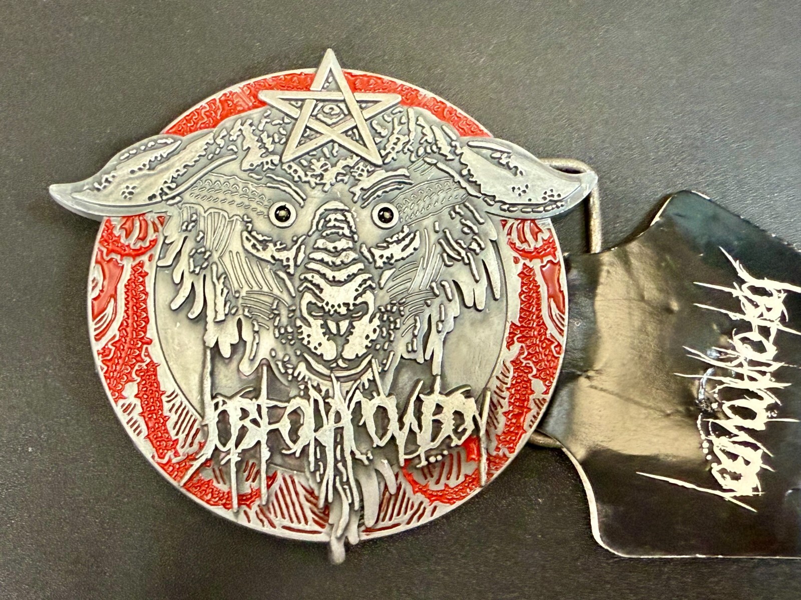 Lamb of God Symbol Logo Job for Cowboy American Heavy Metal Band Belt Buckle