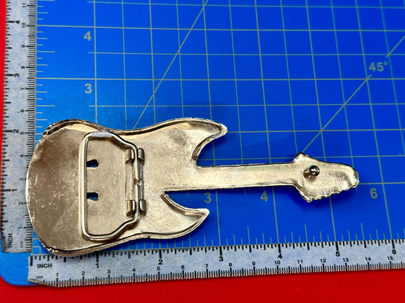 Electric Rock Guitar – Music Band – Different Cutout Vintage Belt Buckle