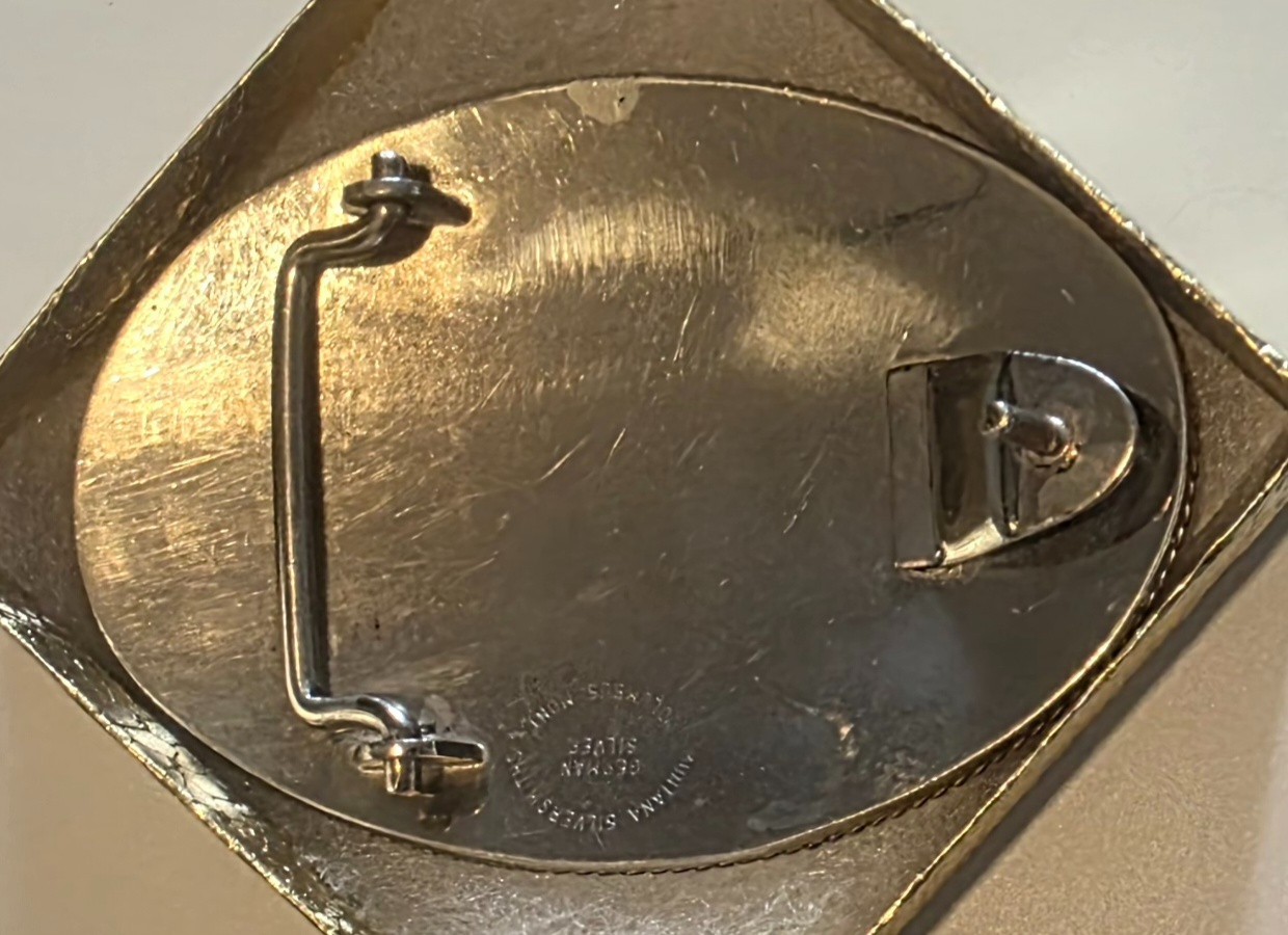 Vintage Metal Belt Buckle, Montana Silversmiths, Cowboy on His Horse, Nice West