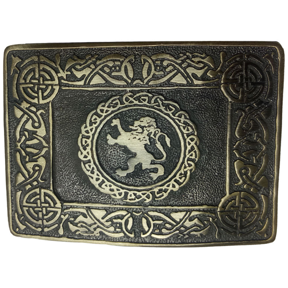 Scottish Rampant Lion Design Kilt Belt Buckle High Quality Antique Finish AAR