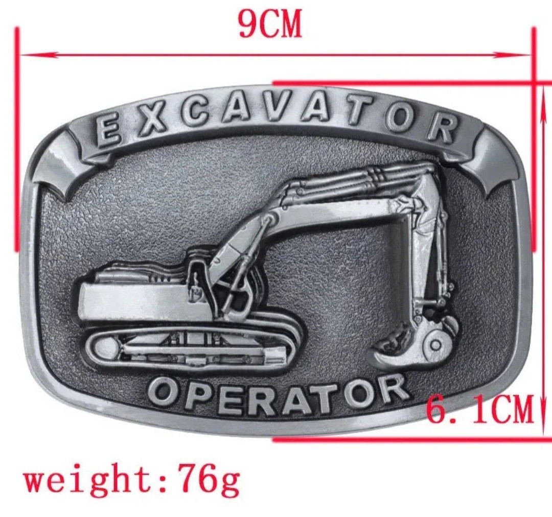 Excavator Operator Belt Buckle More Trades Also Plumber Mechanic Carpenter