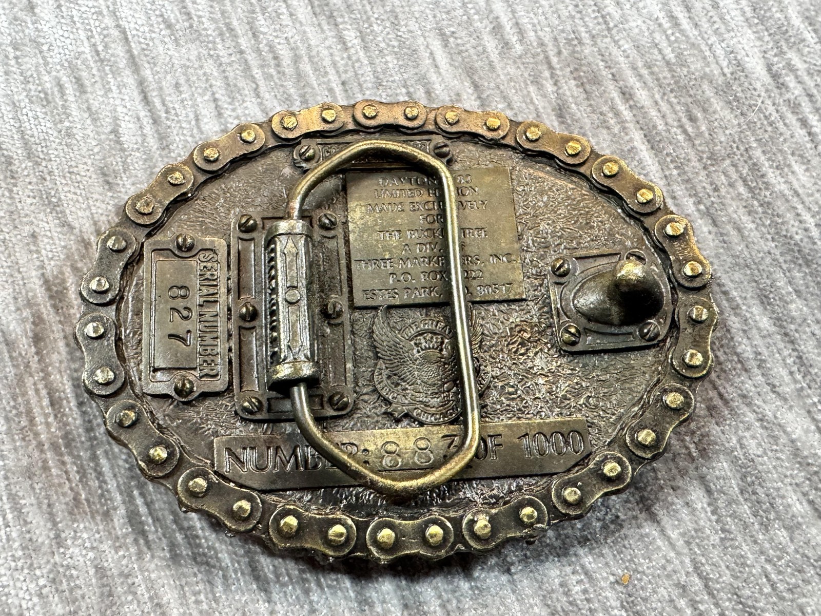 Vintage Daytona Bike Week 1983 Belt Buckle Mens Biker USA The Buckle Tree