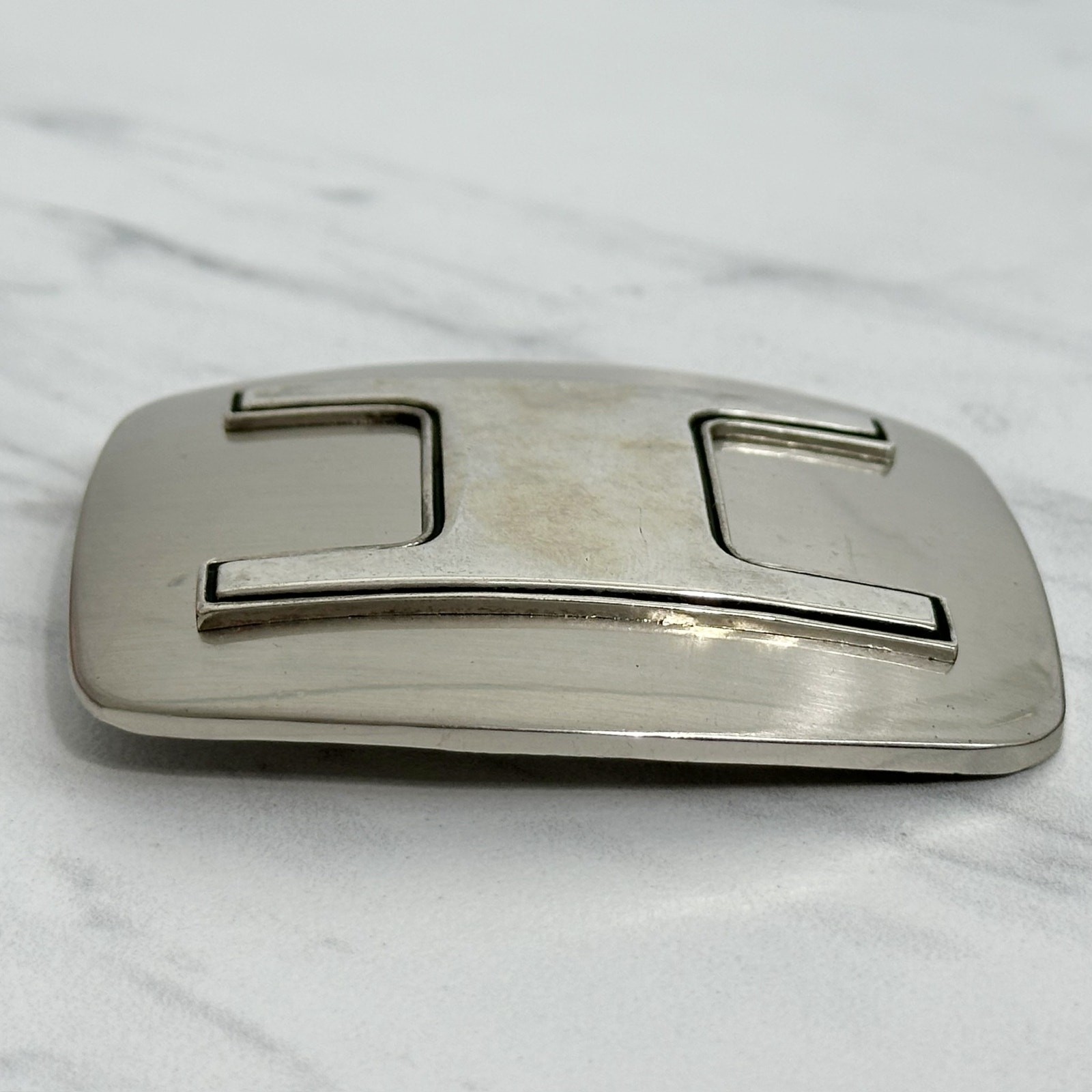 I Letter Initial Monogram Silver Tone Belt Buckle 3.16&Prime; Personalized