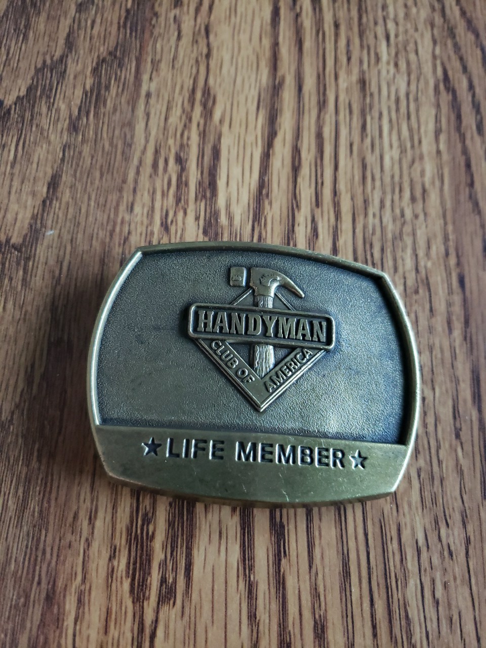 1996 HandyMan Club Of America Belt Buckle Life Member Vintage VGC