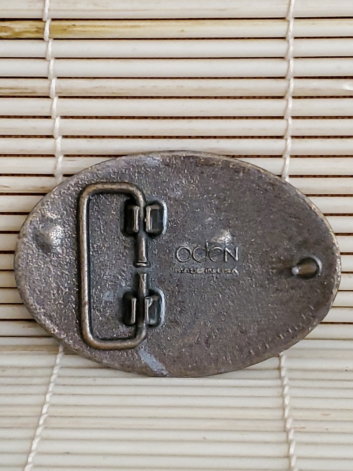 Vintage BUDDY Belt Buckle By Oden – Made In USA – 2-3/4”x 2”