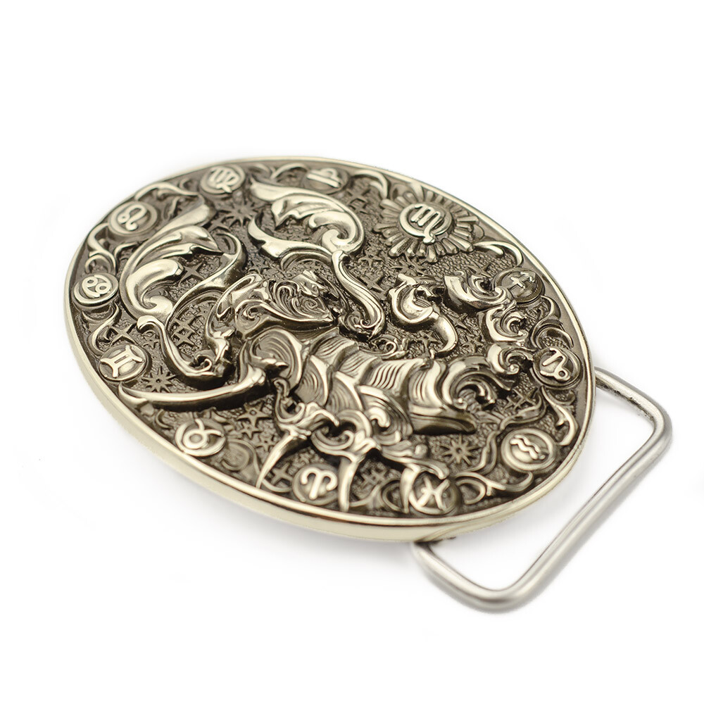 Scorpio german silver belt buckle, Horoscope Astrological Zodiac Sign buckle