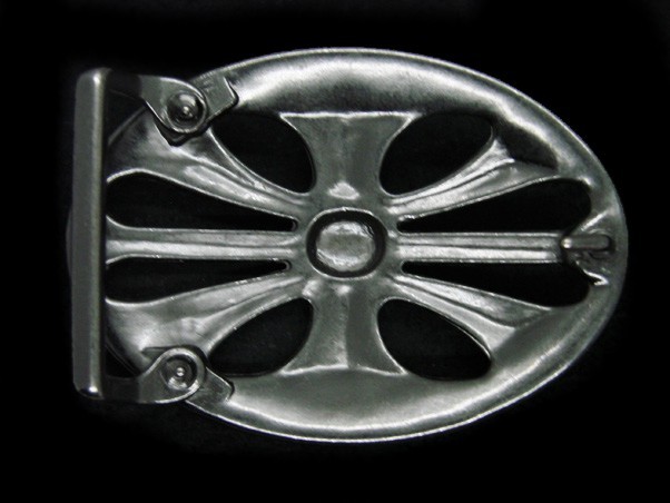 TB15103 REALLY NICE **BAROQUE ORNAMENATL** FASHION PEWTERTONE BELT BUCKLE