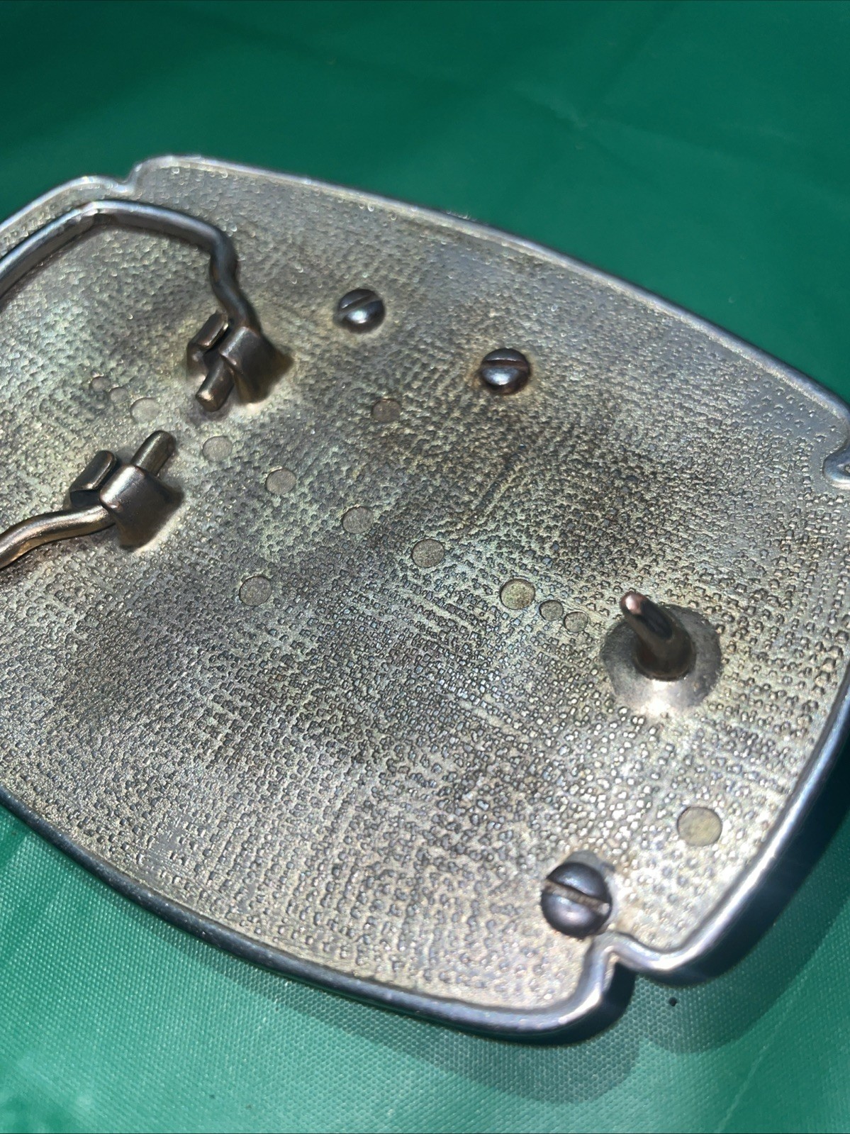 DOUBLE SILVER DOLLAR COINS BELT BUCKLE 1974