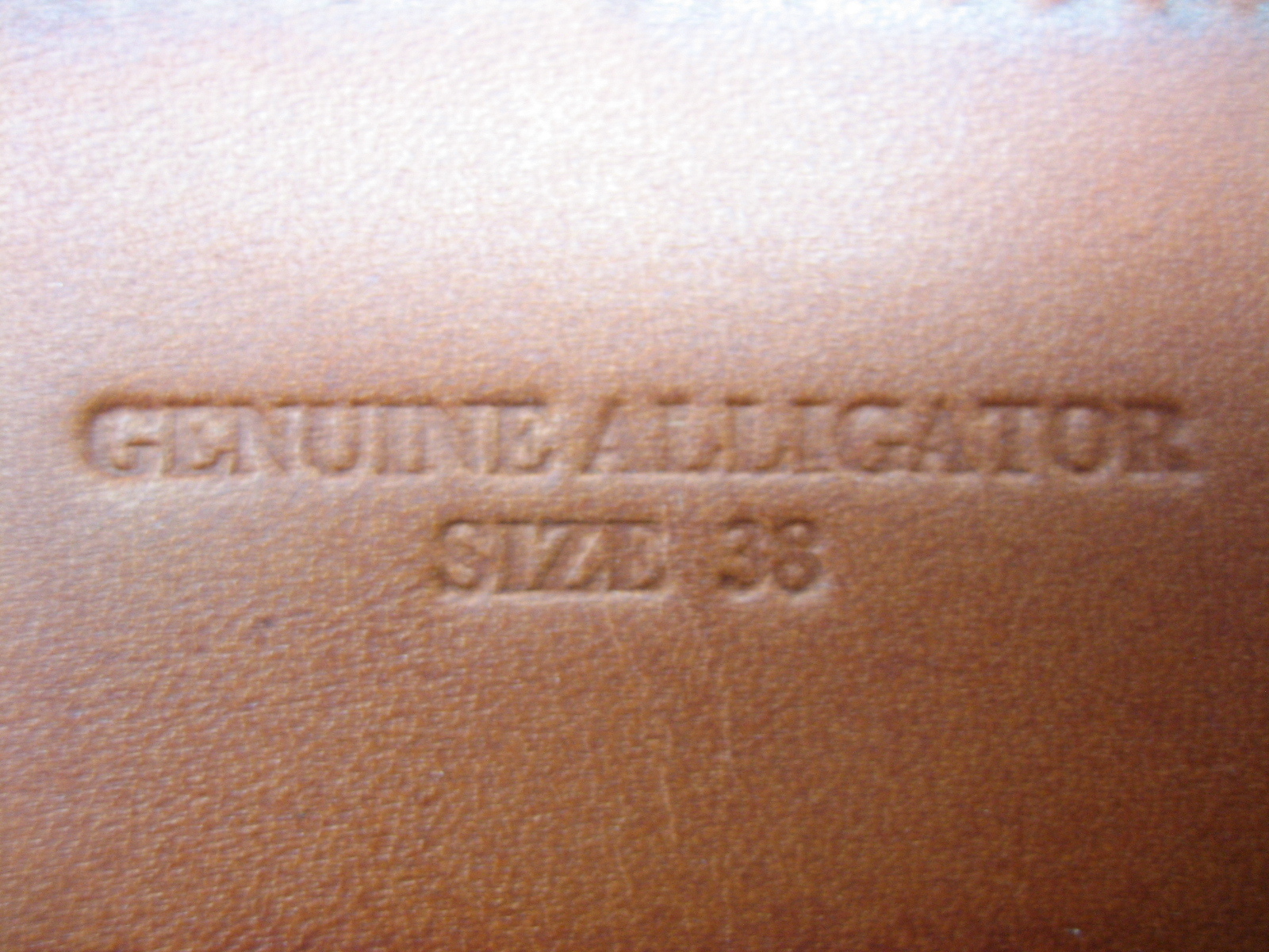 Sterling silver 925 buckle w/1.5&Prime; Genuine Alligator belt sizes 30&Prime; to 44&Prime; U.S.A.