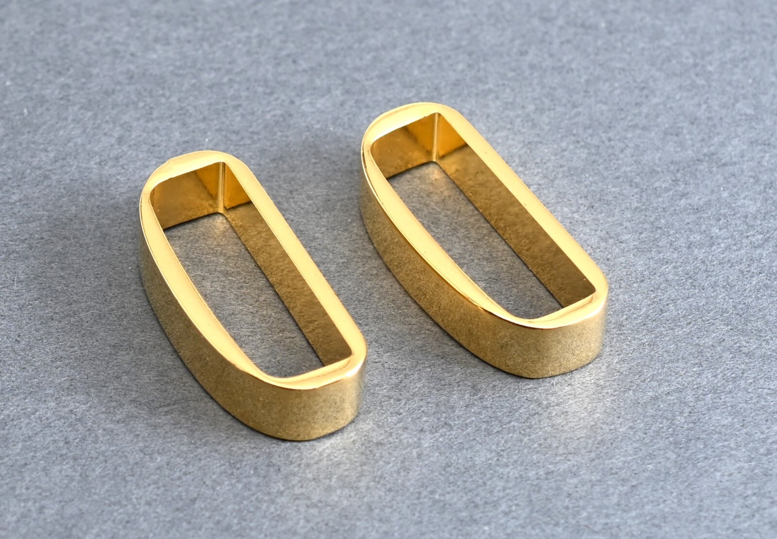 New man/woman 1 1/4&Prime; 30mm belt keeper(#028b) (2 pcs set) gold color USA