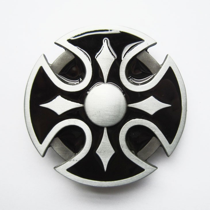 CELTIC CROSS IRISH BLACK MEDIEVAL GOTHIC BELT BUCKLE