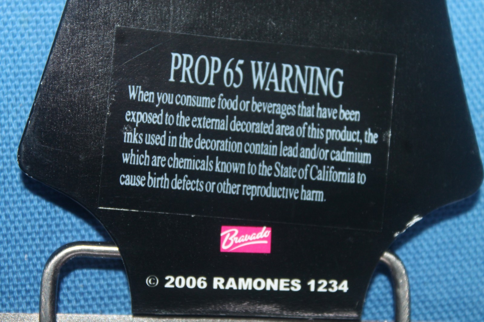 Ramones Belt Buckle Rock Band Square Photo Black Enamel Silver Metal 2006 New