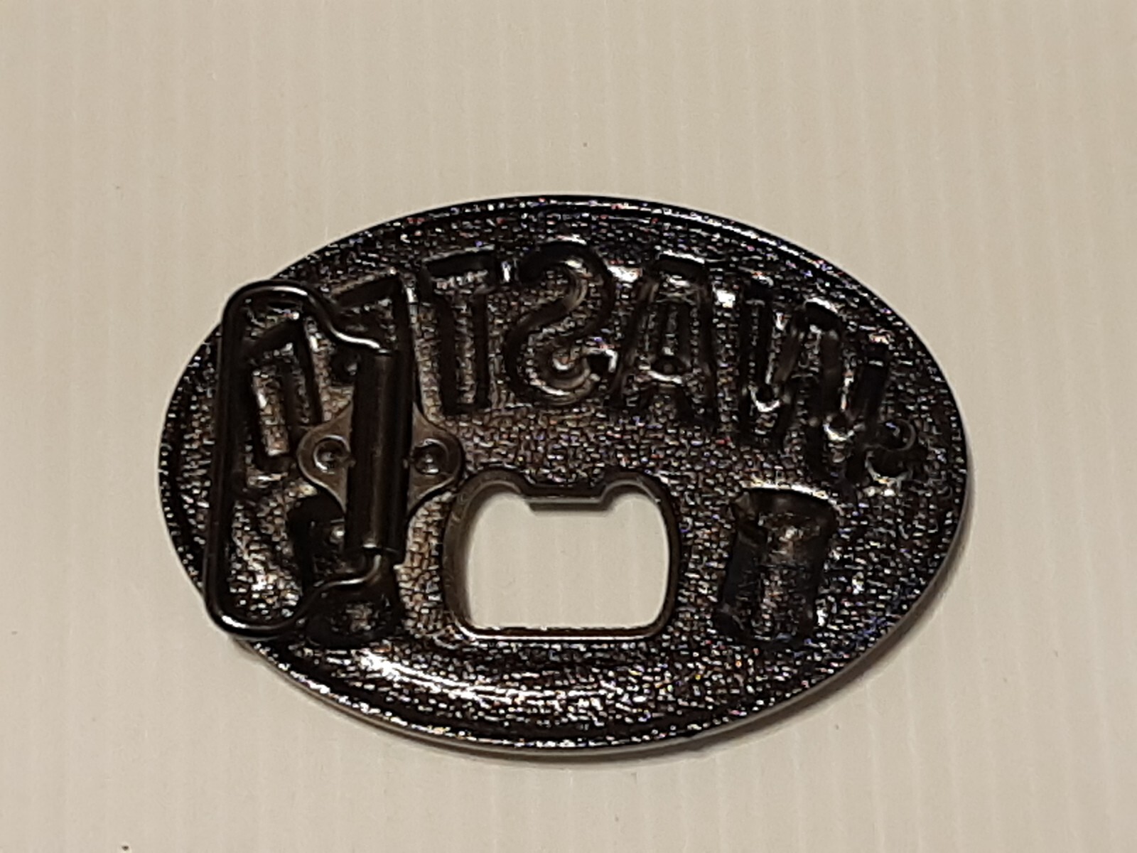 BEER DRINKING WASTED BOTTLE OPENER Metal Belt Buckle