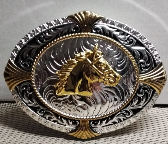 HORSE HEAD Western Cowboy Belt Buckle Hebilla Vaquera