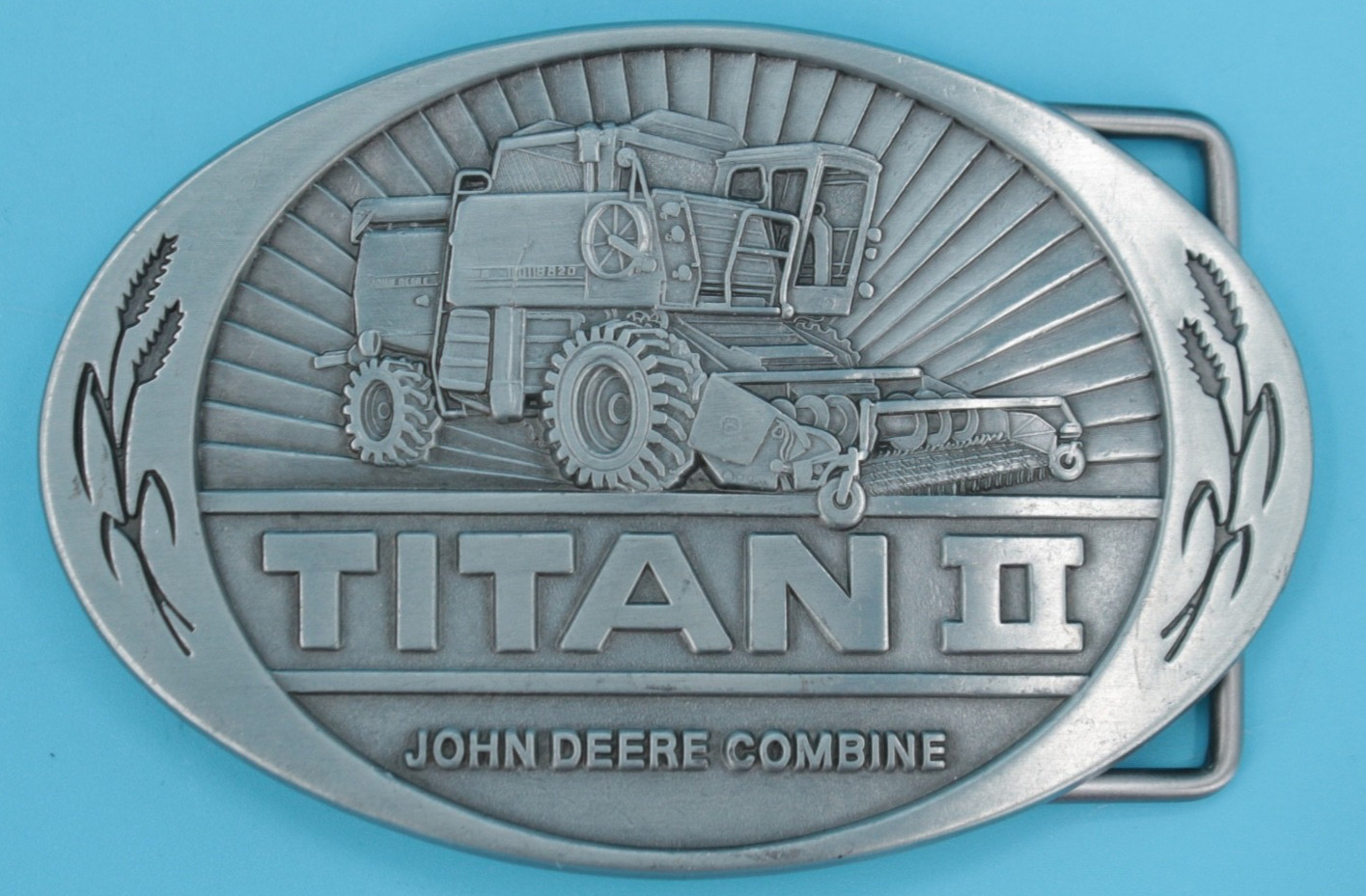 VTG 80s John Deere Titan II Tractor Combine Western Belt Buckle 2