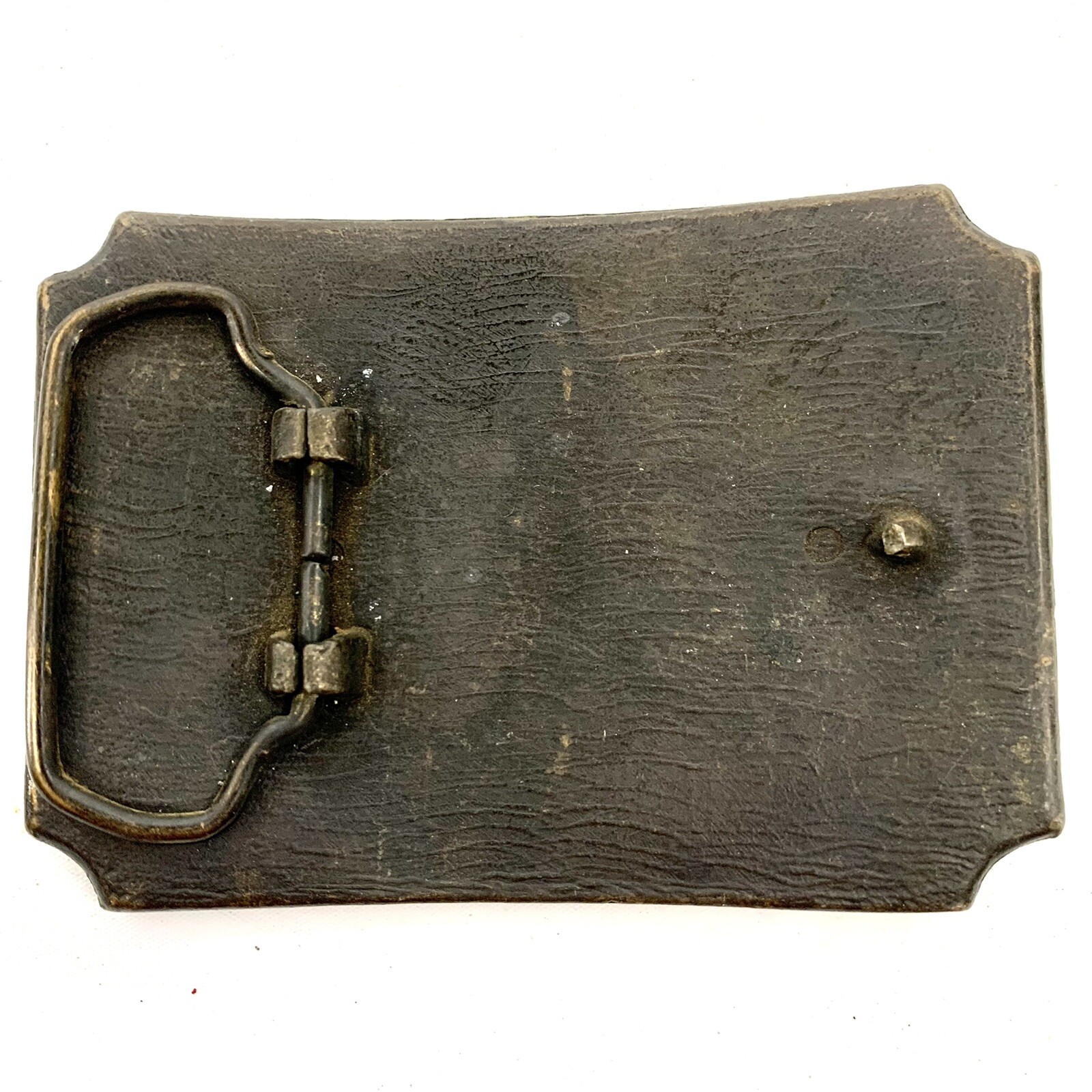 Vintage Western Belt Buckle Pioneers Wagon Train Trail Cowboy Horse