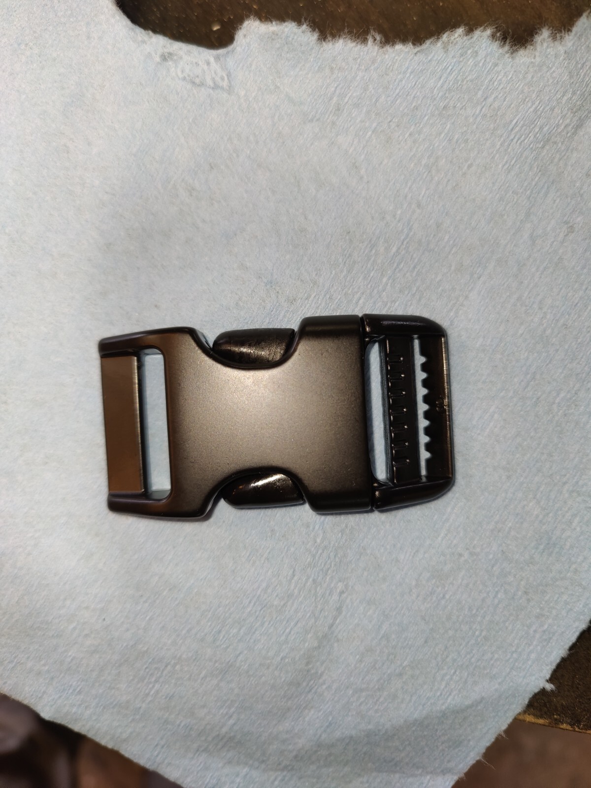 buckle quick release mat black finish half aluminum half plastic unused in a bag