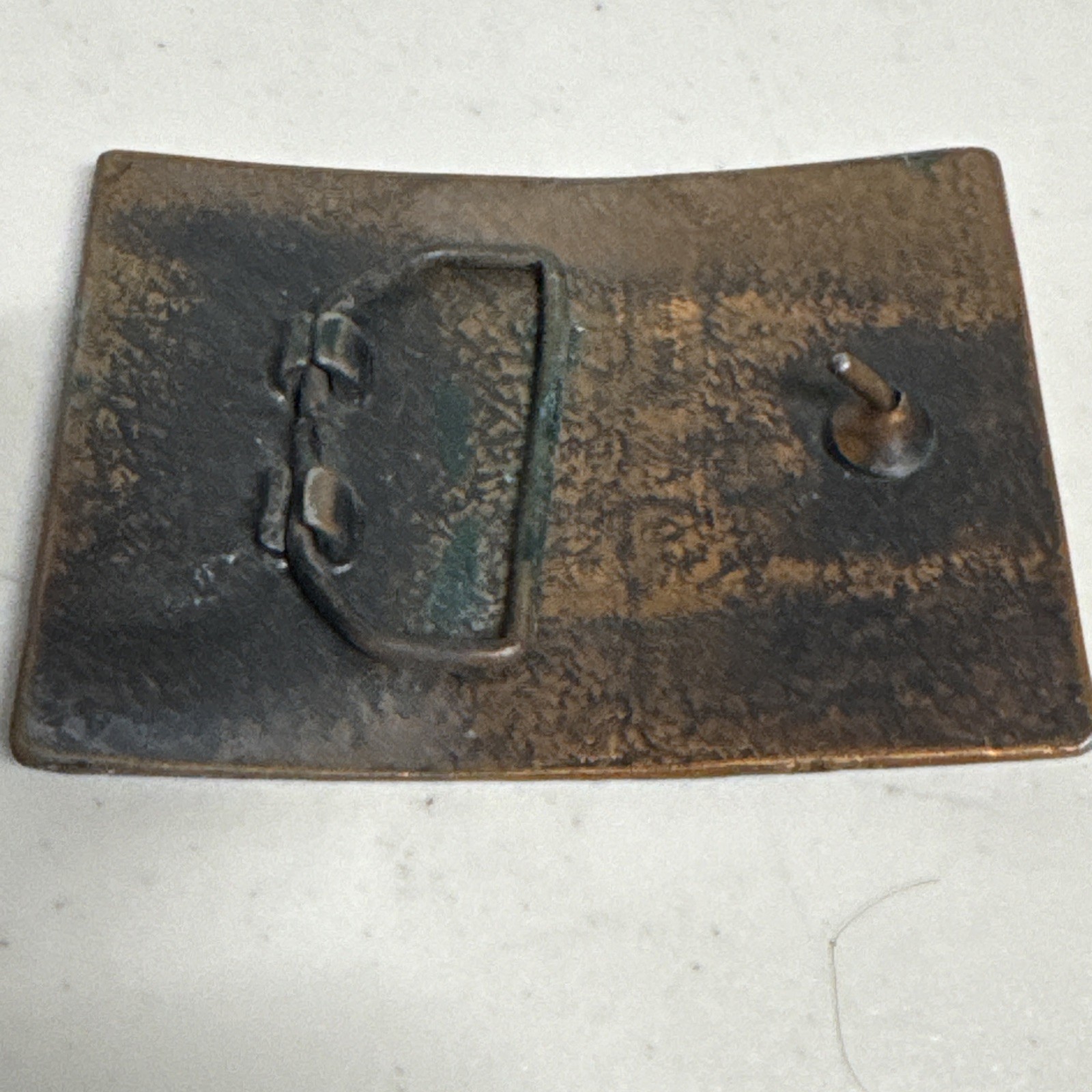 Vintage 1970s Brass Adolph Coors Beer Brewery Large Belt Buckle Native American