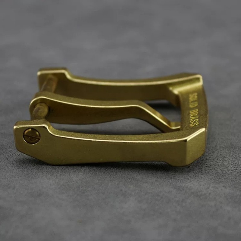 Brass Single Prong Belt Buckle Replacement Fits 3.8cm Wide Belt