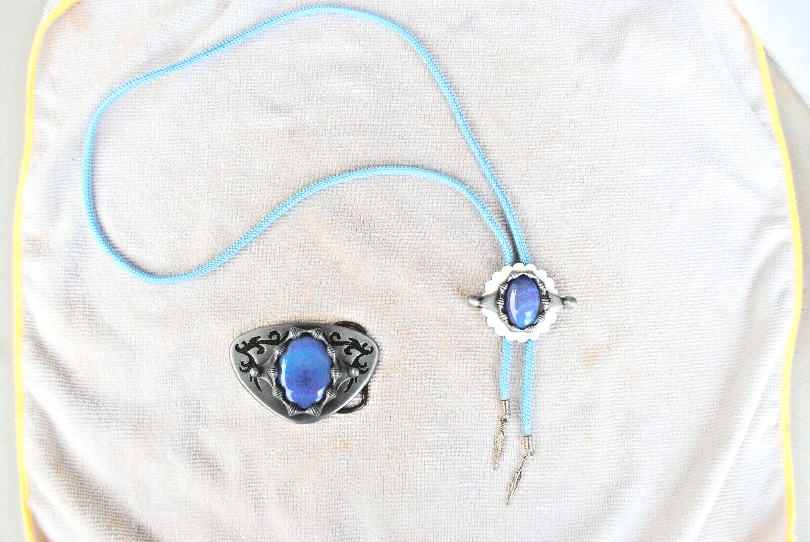 Western Belt Buckle and Bolo Set